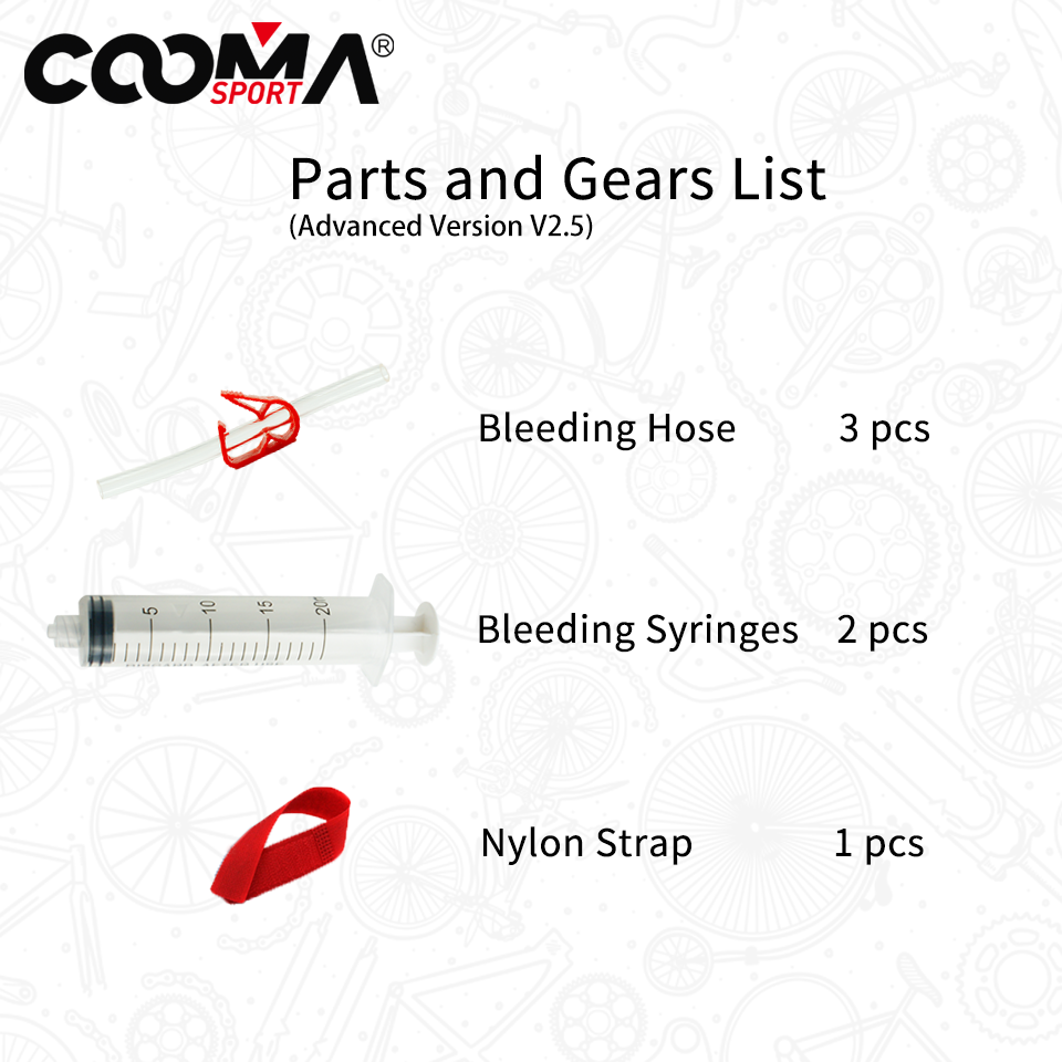 Hydraulic Disc Brake Bleeding Kit for DOT Fluid System, AVID, SR-AM System