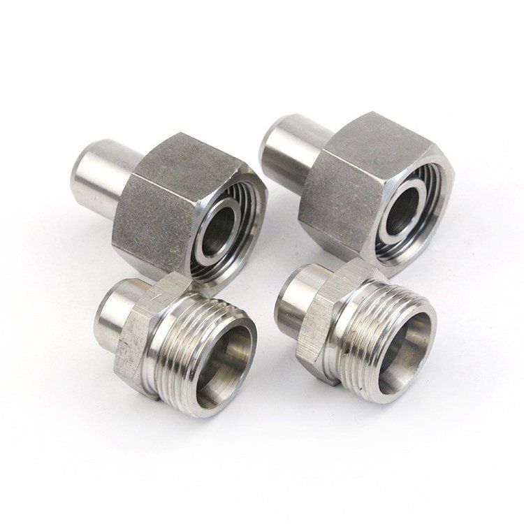 34291 90 Orfs Female Flat Seat Iso 12151-1 Sae J516 Stainless Steel Pipe Fitting Hydraulic Hose Fitting