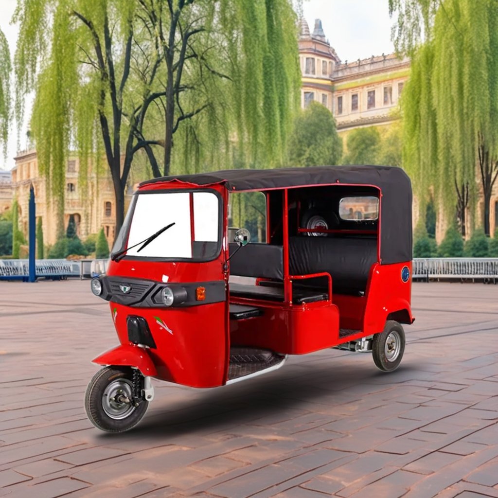 QSD New Model Auto Rickshaw 400kg Payload Capacity Battery Operated 48V/60V Power Electric Keke Rickshaw Tricycle Passengers