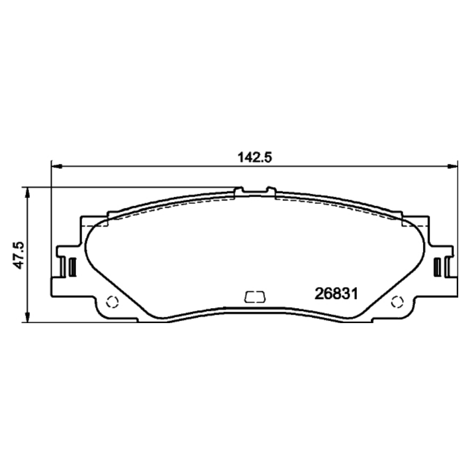 Auto Semi-Metallic Ceramic Rear Brake Pad 04466-60190 04466-60191 04466-AZ218 for Lexus LX500d 2021- LAND CRUISER 300 3.4 2021-
