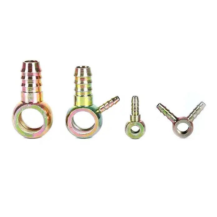 Galvanized Carbon Steel Hollow Bolt Hexagon Head Bolt Oil Pipe Connection Screw for Hydraulic Cylinder
