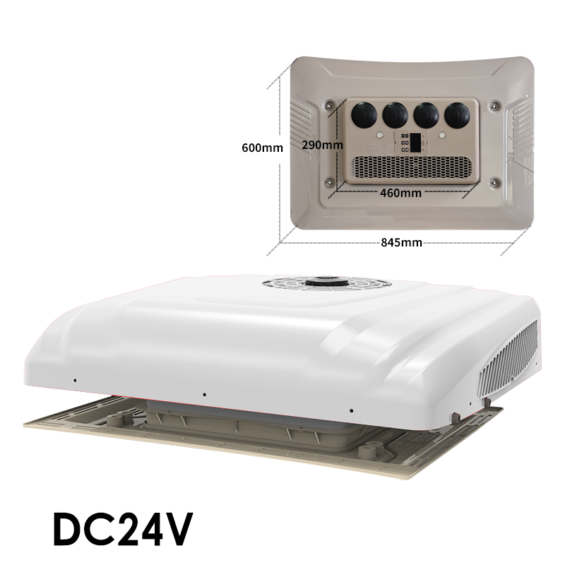 Electric 24V RV Van Rooftop Truck Sleeper AC Auto Parking Conditioner for Cars Air Conditioner for 12V Van and Truck