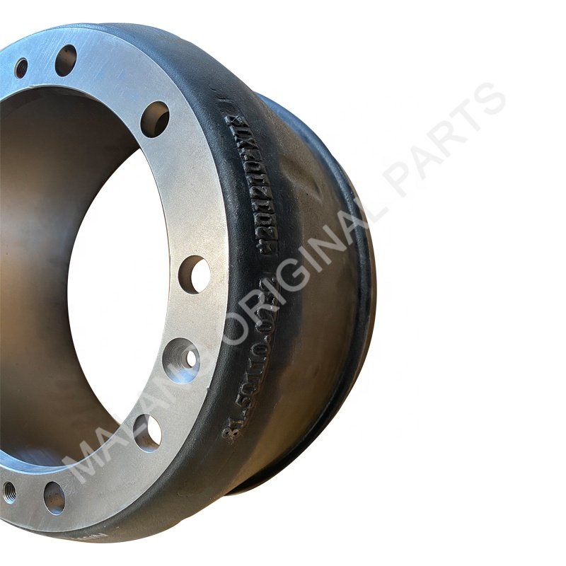 Truck Steel Brake Drum 8150110.0232 DZ95009440016 Tractor Brake Drum for Kamaz Man Shacman Foton