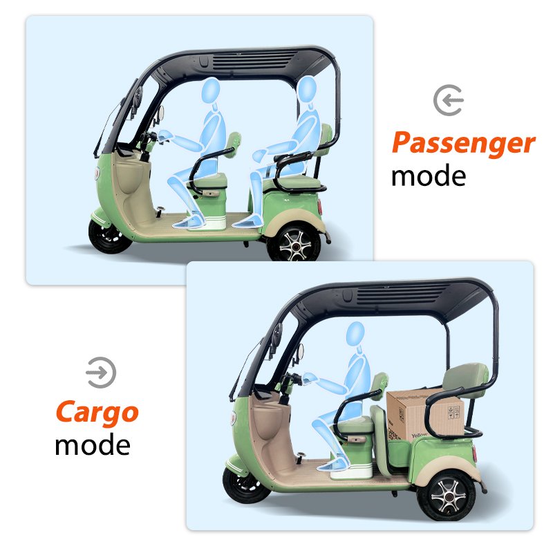 Factory Price Open Type Electric Tricycles 3 Wheel Electric Cargo Bike Three Wheels Tricycles with Roof for Adults