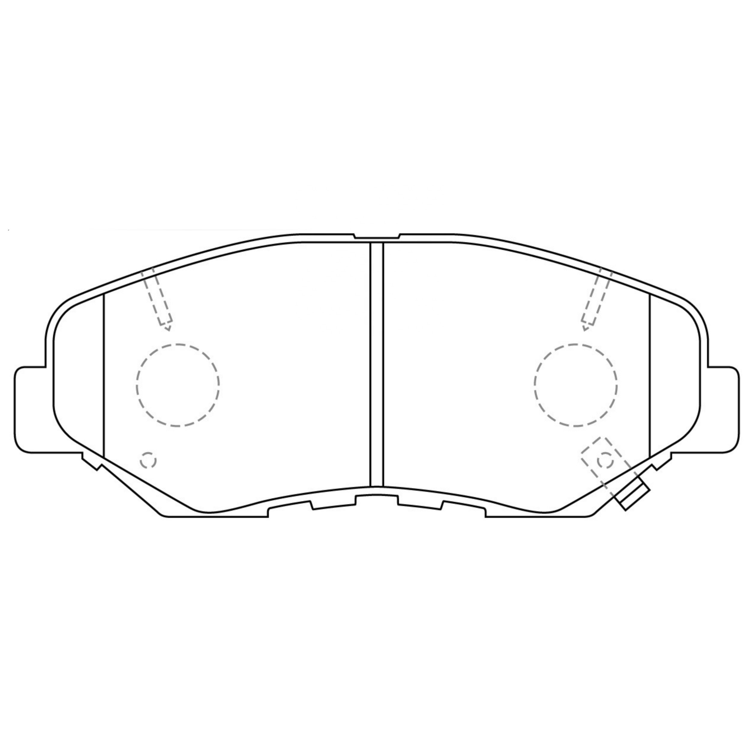 High Performance Factory Auto Parts Brake Pads (Pastillas De Freno) OEM Disc D958/D914/D943/wva 23856/23868 Is Front Axle Brake