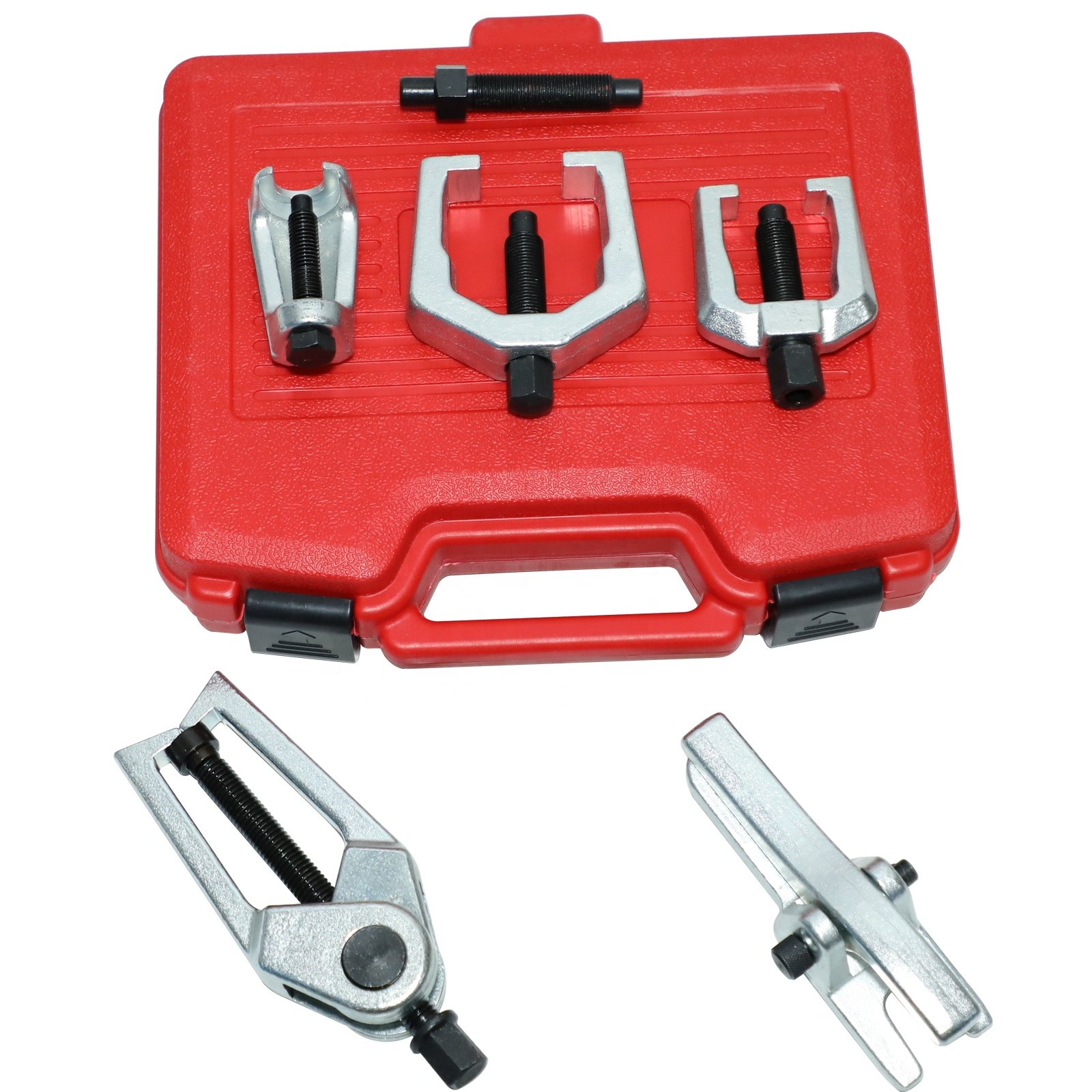 5pcs Front End Service Set Steel Tool Kit Ball Joint Separator Pitman Arm Puller Removal Kit For BMW
