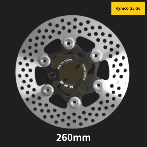 [Customized] 260mm Customized Motorcycle Stainless Steel Front Floating Disc Brake Rotor for Kymco G5 G6