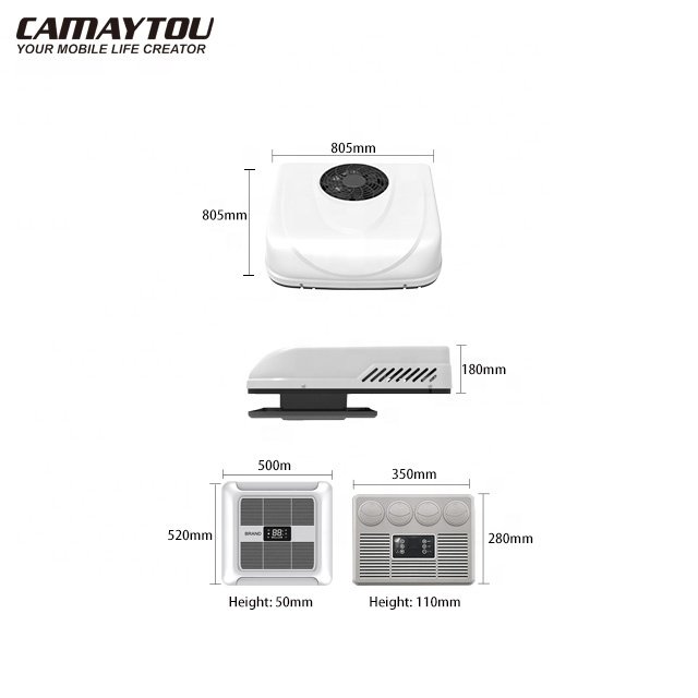 12v Rv air Conditioner Rv Ac Unit air Conditioning Systems 24v 48v caravan Camper Van Motorhome air Conditioning 12v