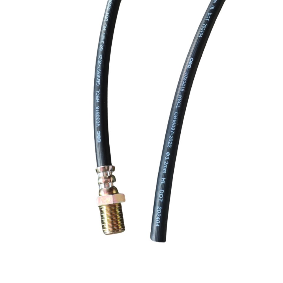 Auto Flexible Brake Tube Sae J1401 Dot Certified Rubber Hydraulic Brake Hose With 3/16" Fitting