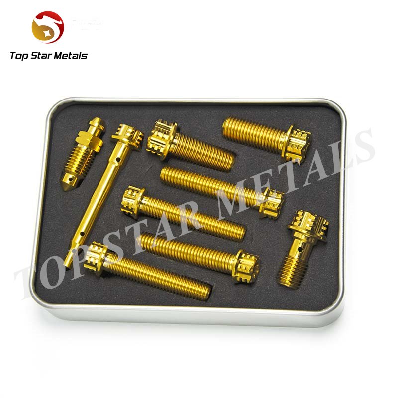 TITST Titanium Brake Lever Bolts Kit for Brembo RCS/RCS CC Left and Right Brake Master Cylinder