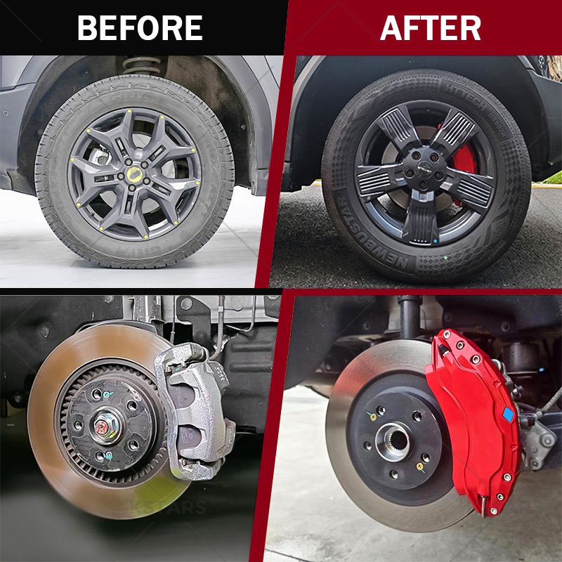 4PCS for Jetour Traveller T2 2023 2024 Brake Caliper Cover Aluminium Alloy 18 19 20 Inch 12 Color Car Modification Accessories
