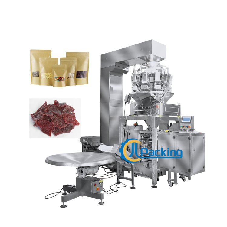 Foshan Factory Fully Automatic Granulated Bean Rice Food Wood Pellets Bagging Vertical Packing Machine With Weigher for Sale
