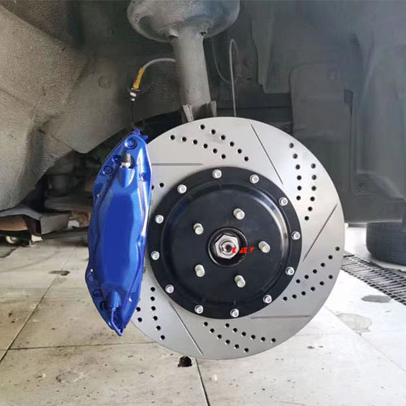 KLAKLE Car Racing Complete Kit Brake Caliper 355*32MM Disc F50 Caliper Yellow Brake Pads for Mini Cooper S R53 Car Calipers