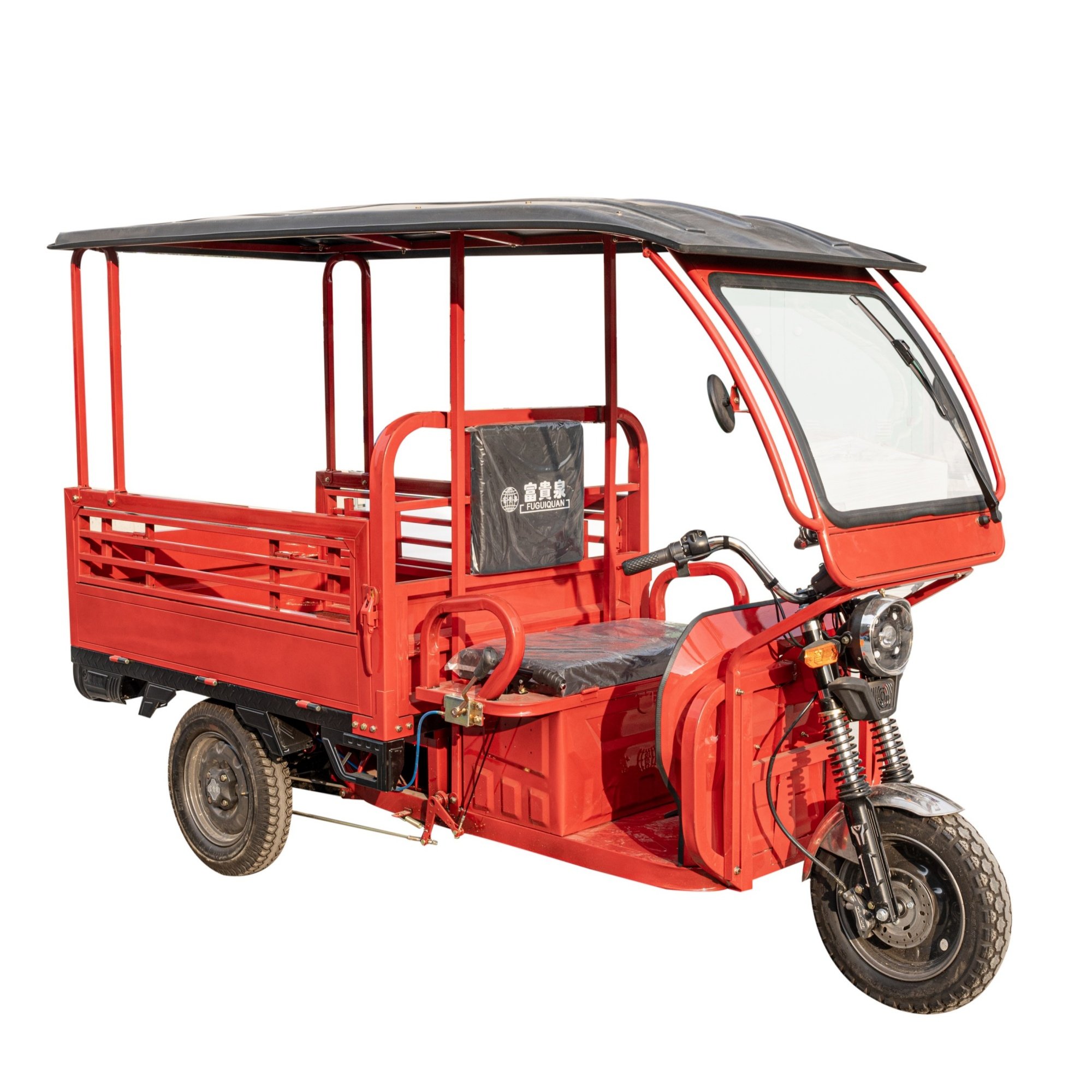 New 3-Wheel Electric Tricycle With Folding Seats for Taxis, Dual Passenger and Freight Electric Tricycle
