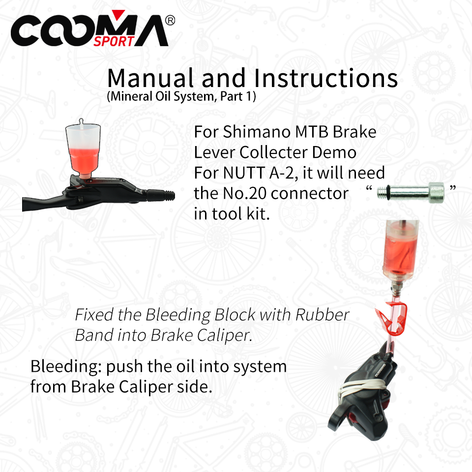 Hydraulic Disc Brake Bleeding Kit for Mineral Oil NUTT JAK Hydraulic Brake System