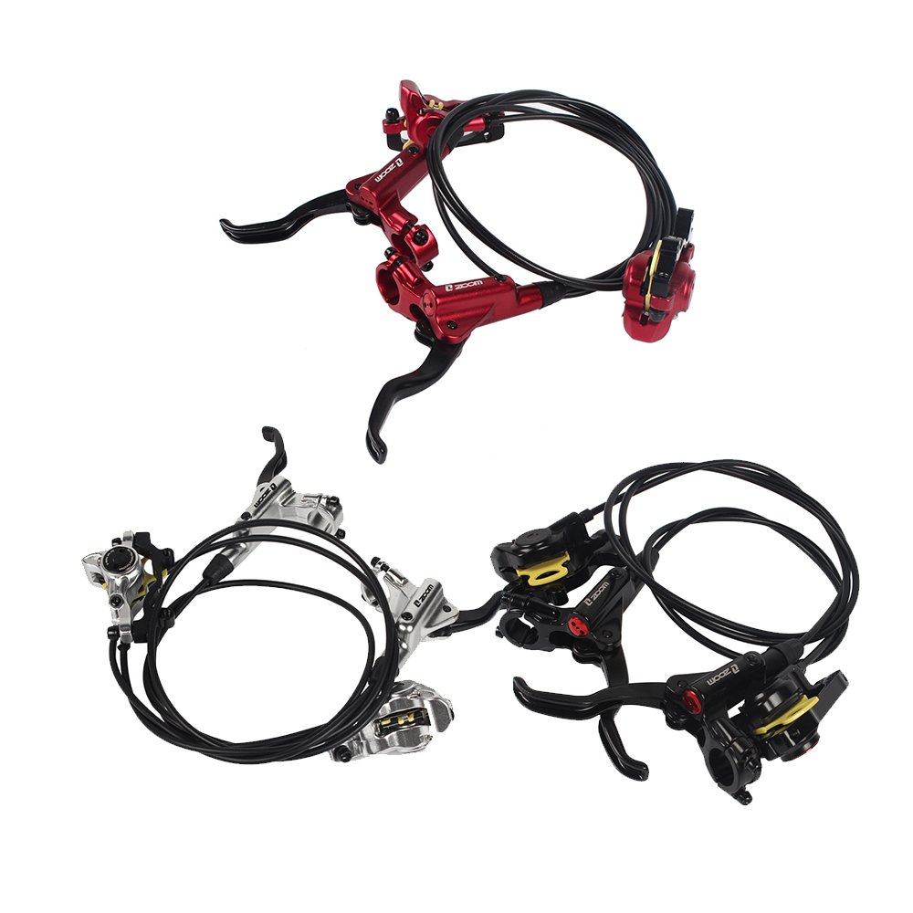 ZOOM MTB Mountain Bike Hydraulic Disc Brake Set Caliper Lever Hose Upgraded HB-875