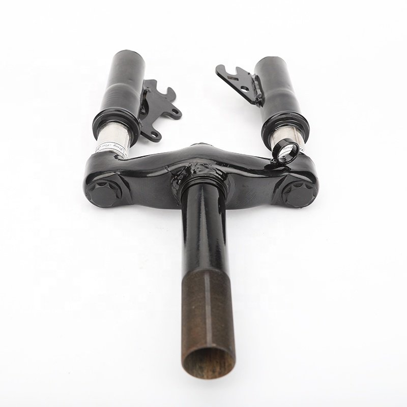 High Quality10 Inch Front Suspension Fork for Brake Disc Alloy Steel Holder Motorcycle Bicycle Electric Scooter Front Tube Shock