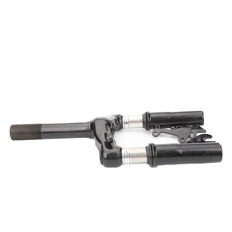High Quality10 Inch Front Suspension Fork for Brake Disc Alloy Steel Holder Motorcycle Bicycle Electric Scooter Front Tube Shock