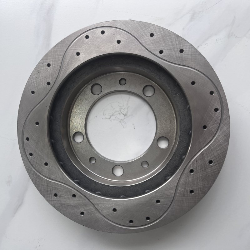 OEM Auto Parts From China Coated Brake Discs Slotted Vented Rotor for Kia Cars Car Braking System