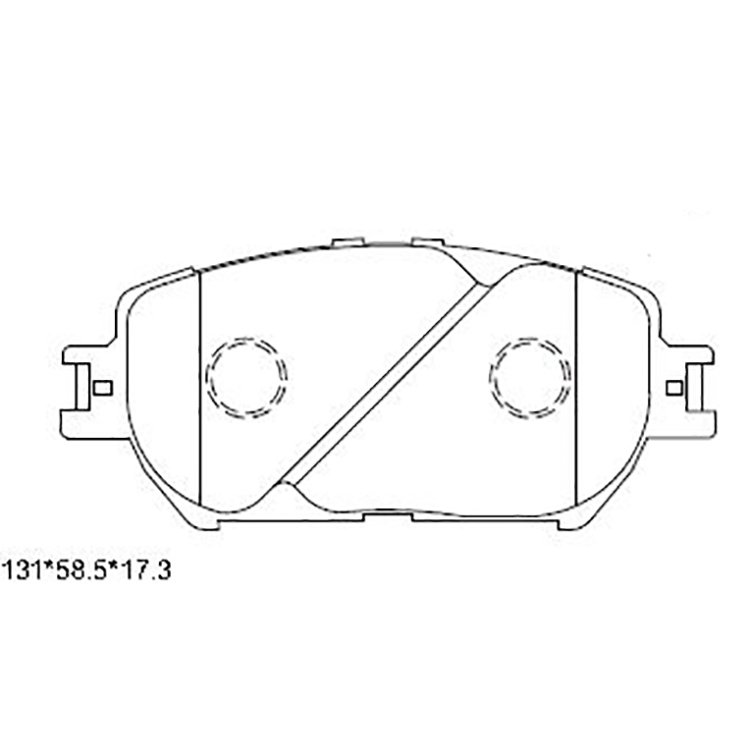 Kd2739 Hot Sell Auto Parts Brake System Ceramic Semi-Metallic Front Brake Pads Wear
