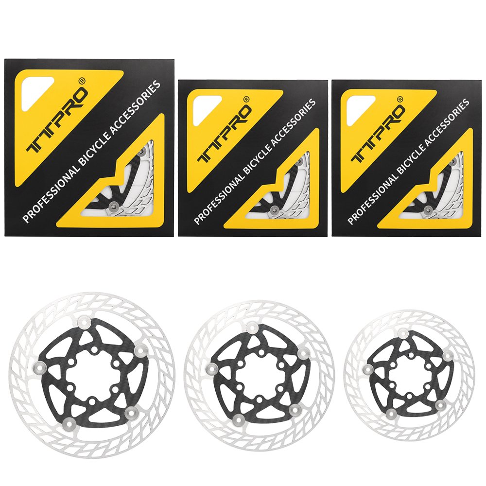 TTPRO Ultralight Carbon MTB/Road Disc Brake Pads Floating 140-180MM 6-Bolt