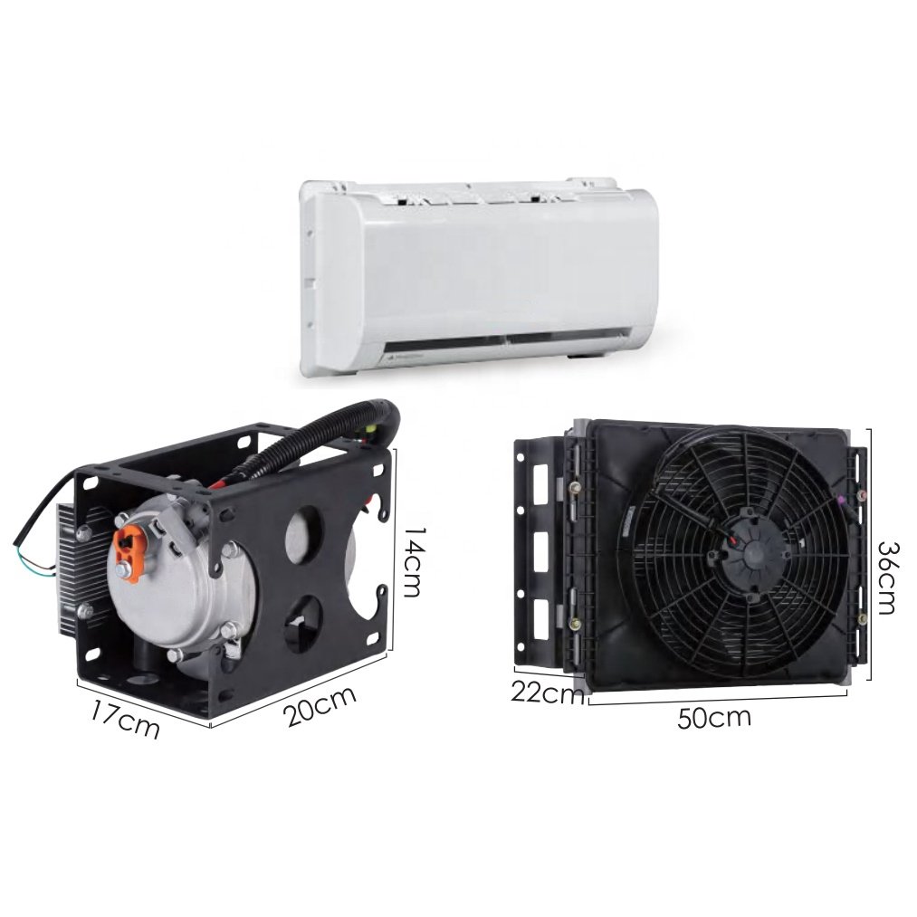 AC.161.114.03 Excavator Bulldozer Cabin Sleeper Truck 12V 24V Air Conditioning Split RV AC Unit 2500W Auto Parking Conditioner