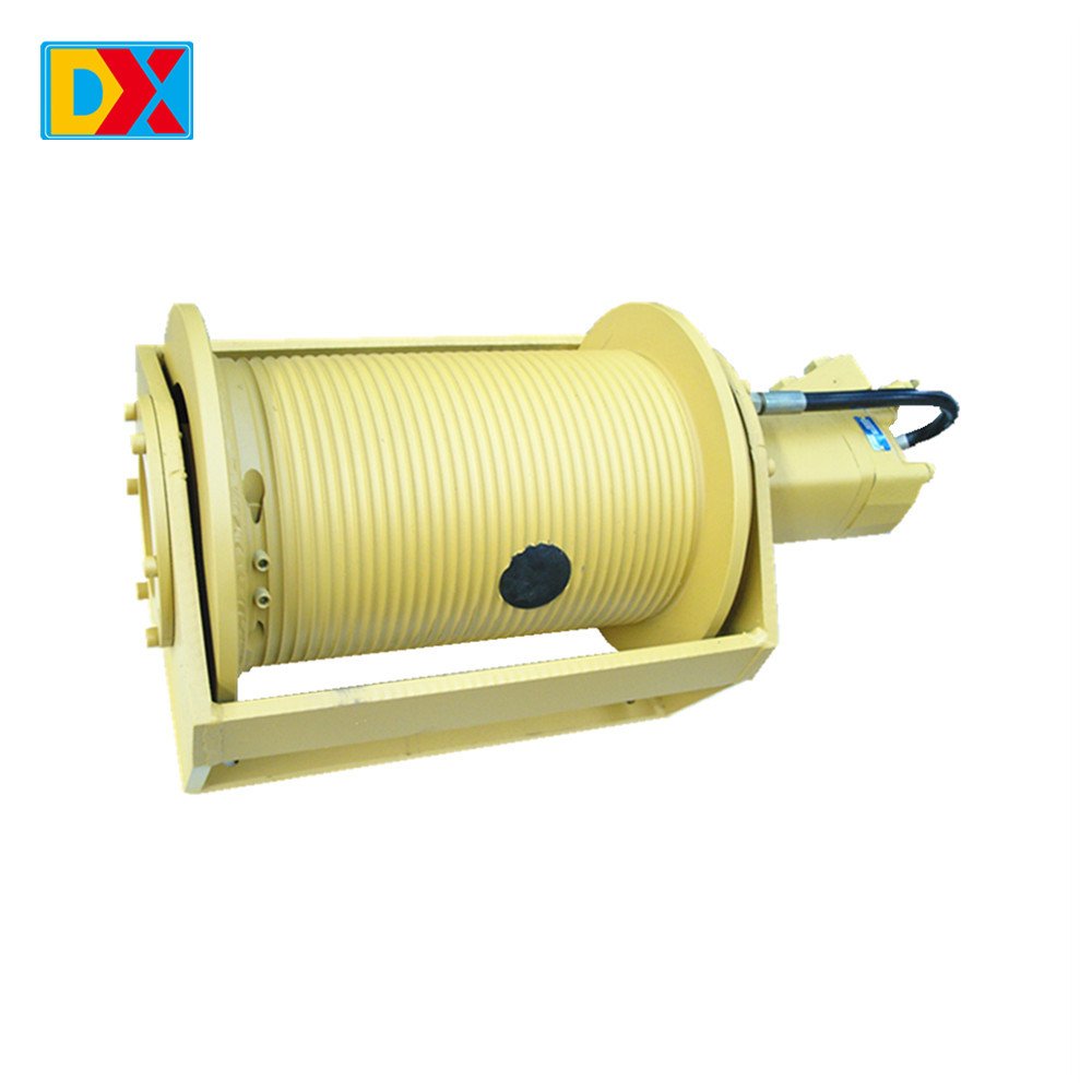 High Quality 3 Ton 12000lb Winch 12V With Metal Control Box 10ton Hydraulic Winch Single Drum Winches Pulling Forest Logging Hyd