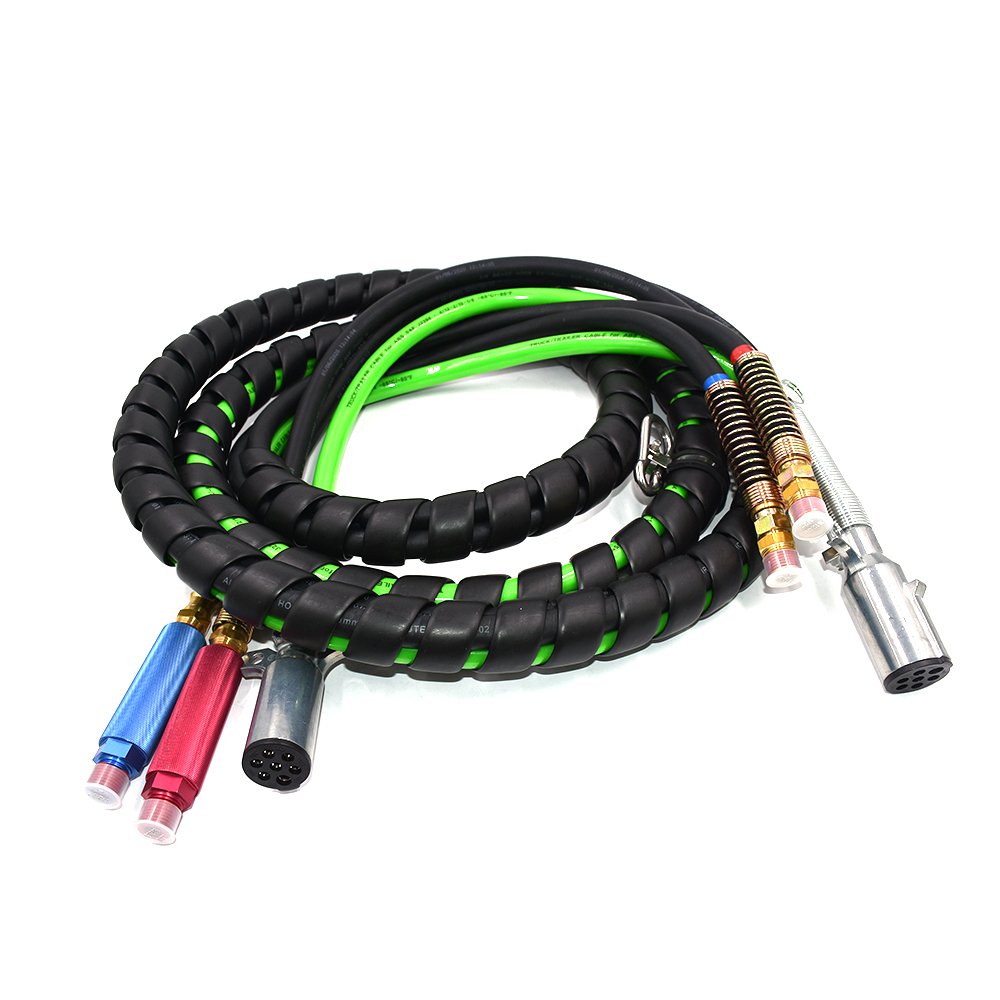 3 in 1 ABS ELECTRICAL AIR BRAKE HOSE ASSEMBLY VULCANIZED RUBBER PRODUCTS ASSEMBLY for SEMI TRUCJ TRAILER TRACTOR