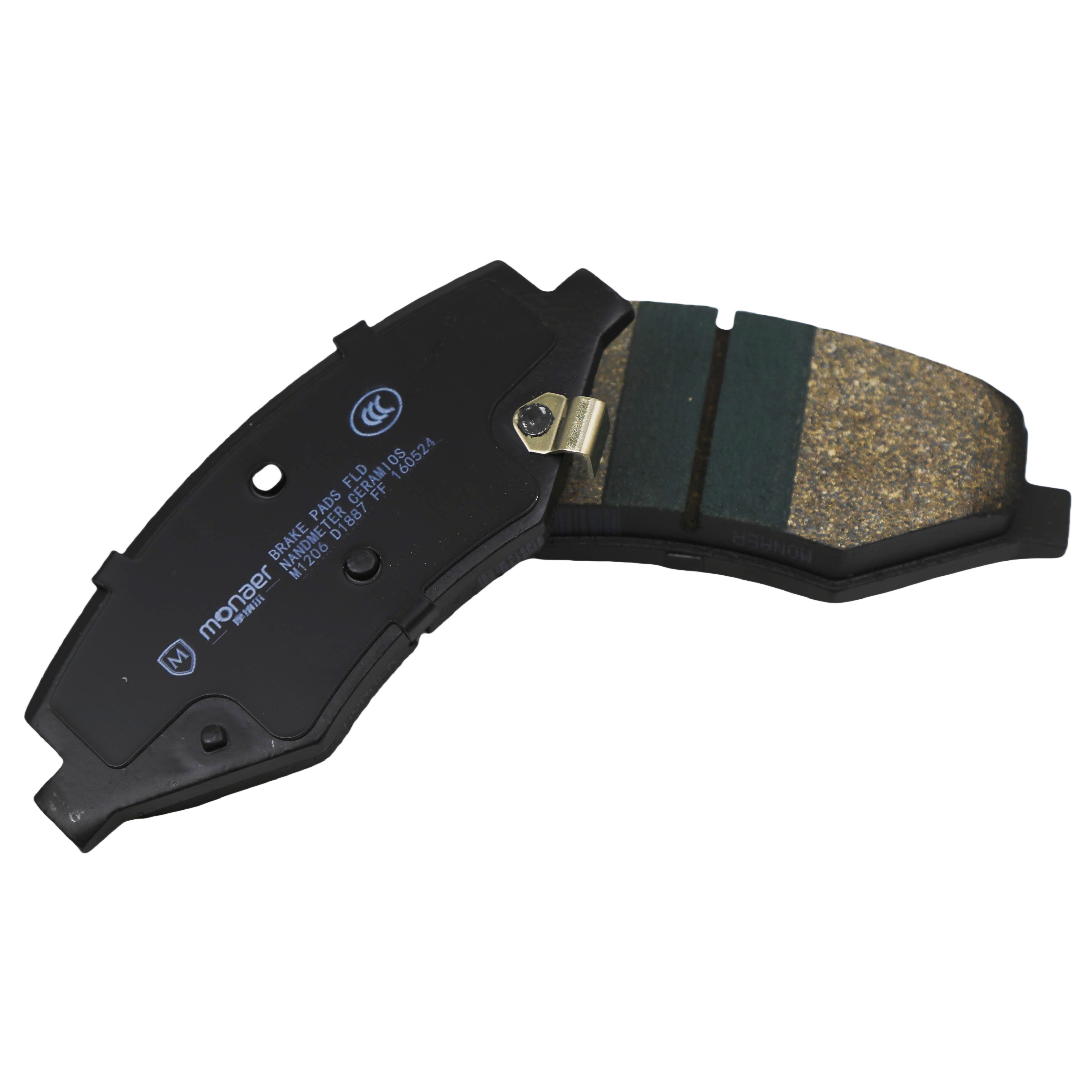 Auto Spare Parts Monaer High Quality D1887 Ceramic Front Axle Brake Pads for BYD