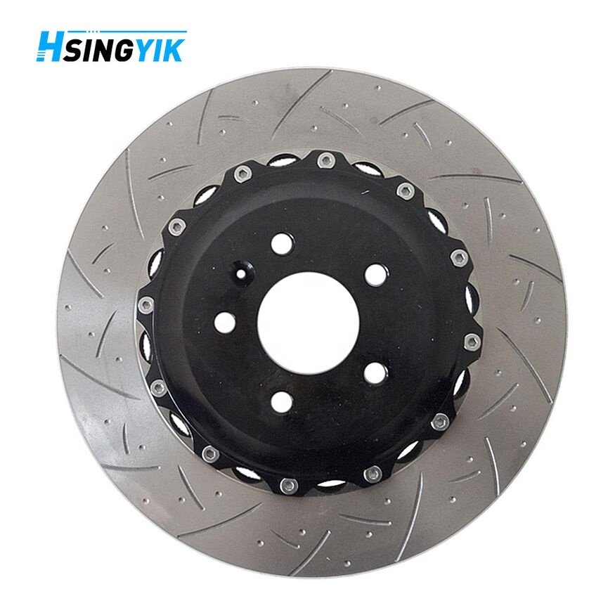 2 Piece Rotors OE 4H0615601L Rear Floating Brake Disc for Audi A6 A7 A8