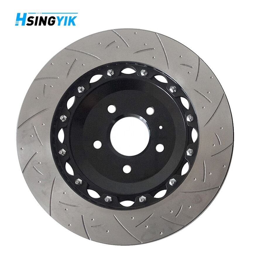 2 Piece Rotors OE 4H0615601L Rear Floating Brake Disc for Audi A6 A7 A8