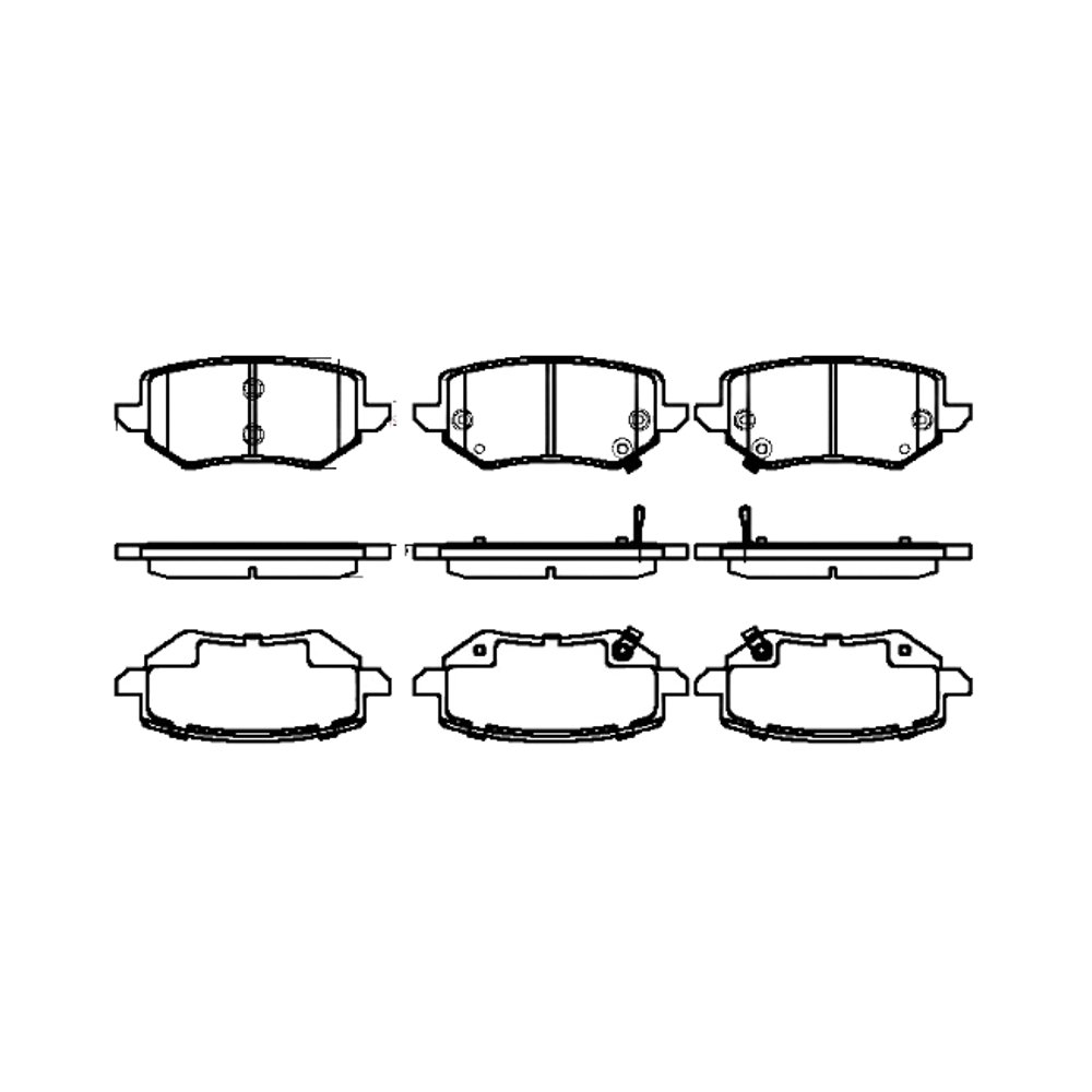 High Quality Rear Brake Shoes for Great Wall Cannon Vehicle Premium Brake Shoes SCP2276 3502139XPW01A