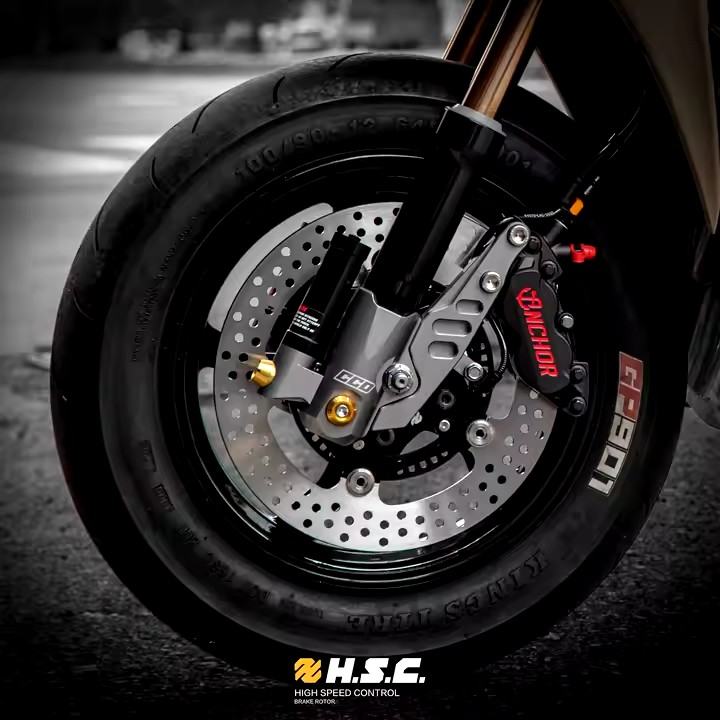 [Customized] 200mm Motorcycle Stainless Steel Front Floating Disc Brake Rotor for Yamaha Rs Rsz Rsneo Cuxi-100 Cuxi-115