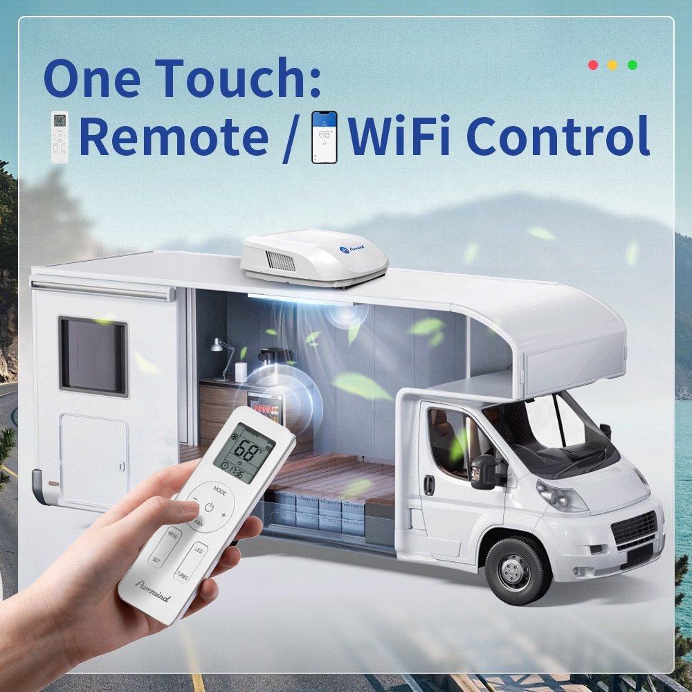 Gree RV AC Wholesale Caravan Roof Top Air Conditioner 220V Variable Frequency R32 Hot Sale Parking Air Conditioner