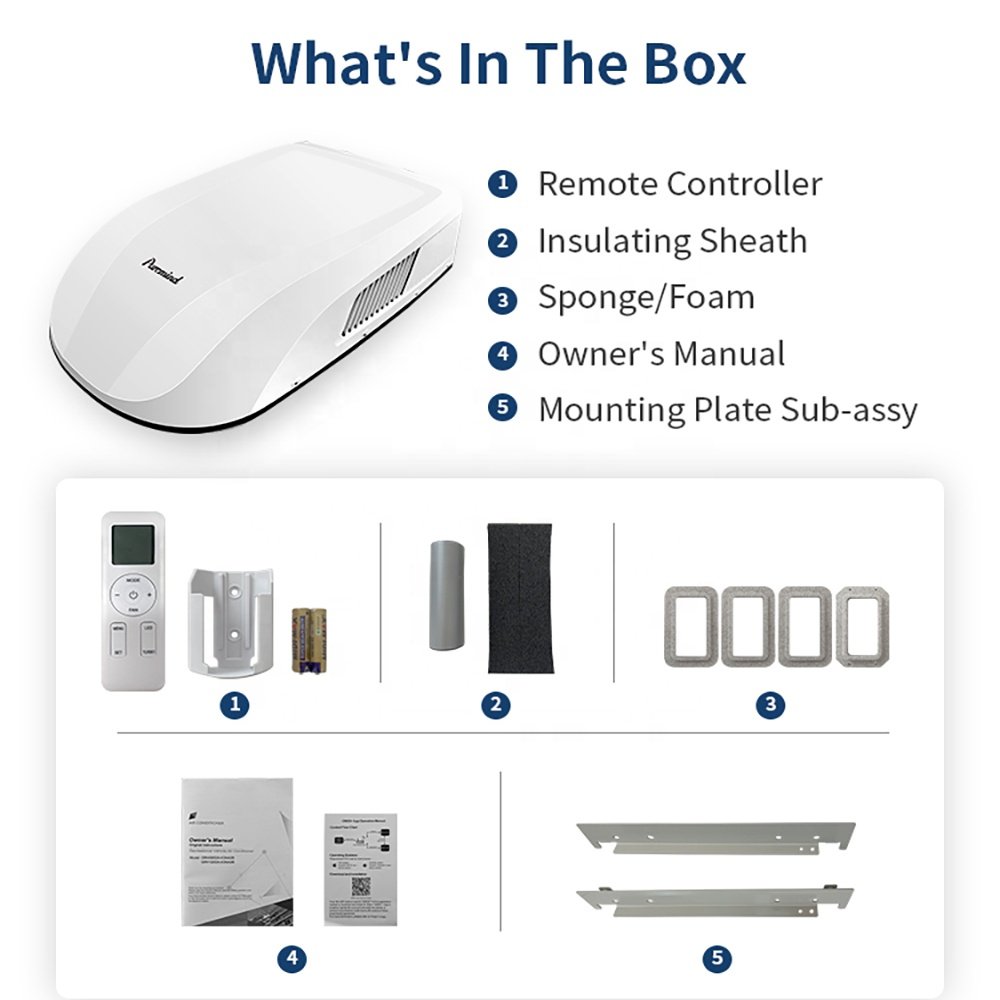 Gree RV AC Wholesale Caravan Roof Top Air Conditioner 220V Variable Frequency R32 Hot Sale Parking Air Conditioner