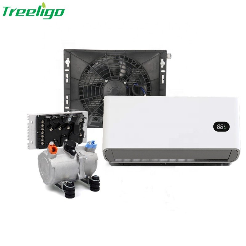 12v 24v Small Home Appliances Residential Use Split AC Parking Air Conditioners Guangdong R134a Car Air Conditioner System 1000