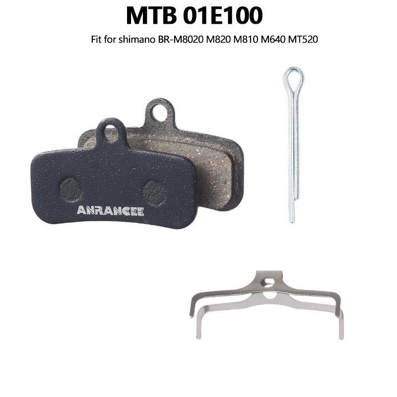 Anrancee Brake Pads 01B100 01K100 Resin Disc Brake Pads Road Bike Pad for Shimano BR M375 M415 M446 MT200 RS505 R7070 R8070