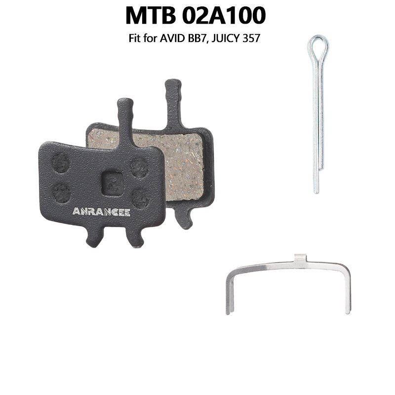 Anrancee Brake Pads 01B100 01K100 Resin Disc Brake Pads Road Bike Pad for Shimano BR M375 M415 M446 MT200 RS505 R7070 R8070