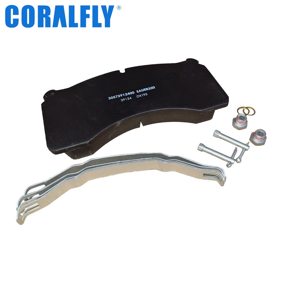 Coralfly Akebono Brake Pads Sintered Brake Pads Wva29318 Custom Cheap Wholesale Price Heavy Truck Brake Pad