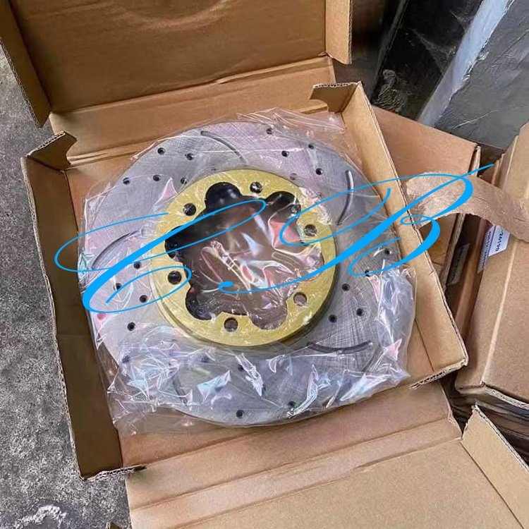 Slotted Rotor Disc Brake Disc for Hiace KDH200 Quantum commuter Glod Painted 2KD Rotors Discs Brake Parts 43512-26190 DF6481