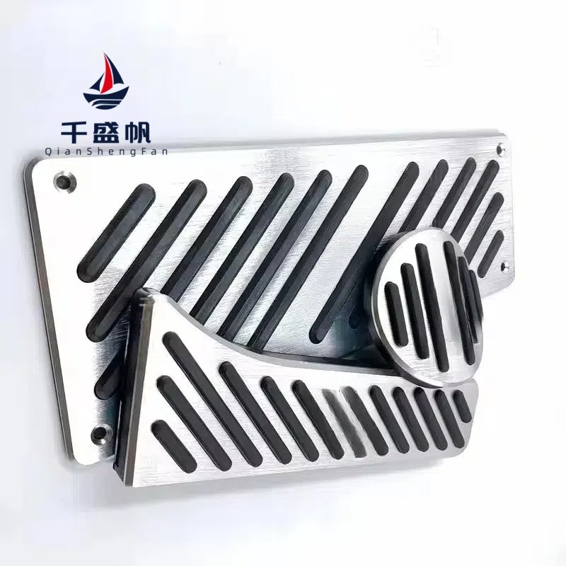 QSF Brake Fuel Accelerator Pedal Cover Kit Car Accessories for Mercedes-Benz Smart Fortwo Elf 2009-2014