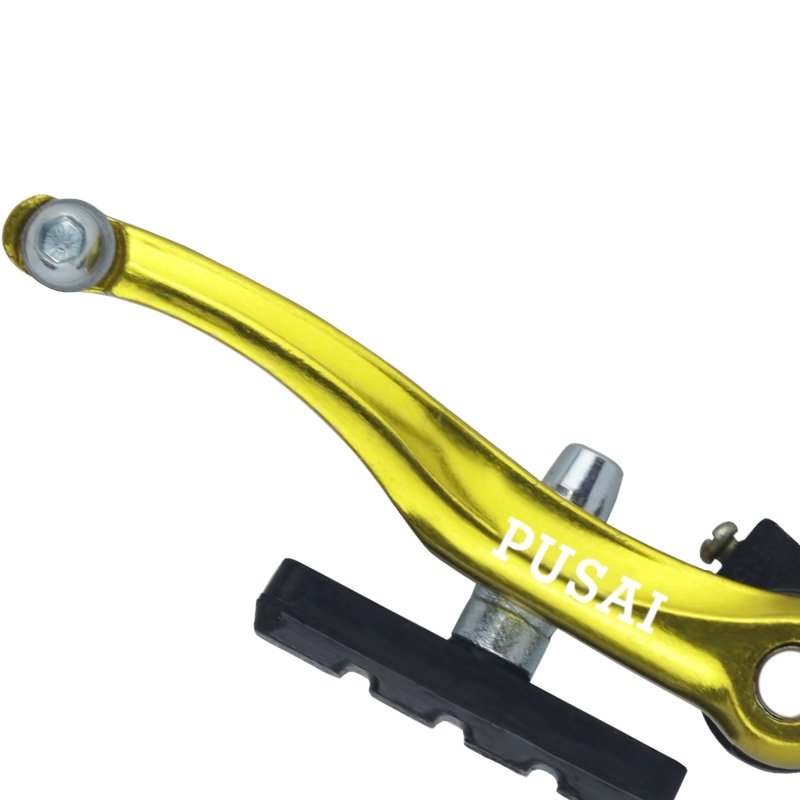PUSAI Durable Steel V-Brake Bicycle Parts Aluminum Alloy Caliper Brake Component for Road Bikes and BMX Kids' Safe Riding