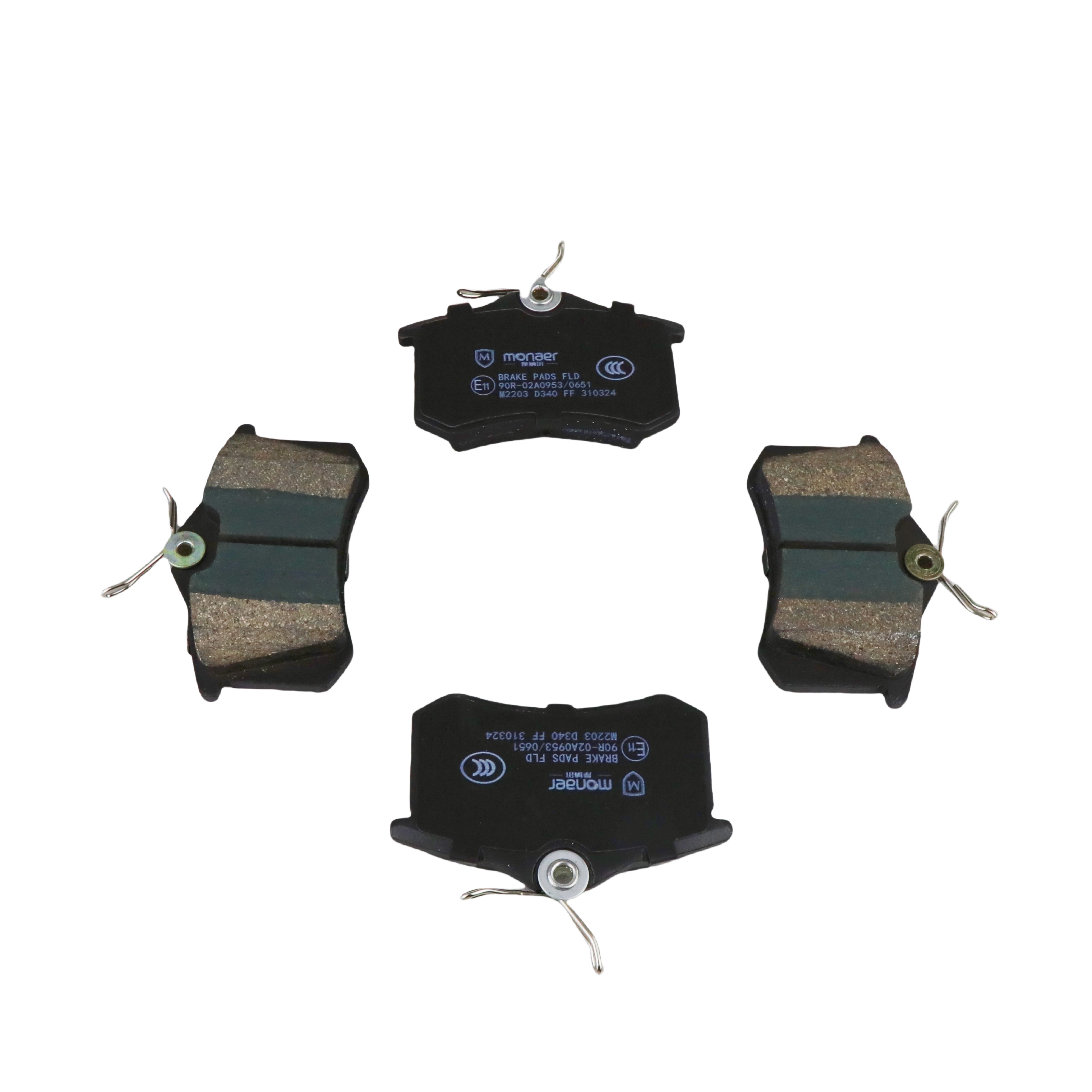 D1129 8J0698151M Ceramic Brake Pads High Performance Front Car Brake Pad for VAG/ VOLKSWAGEN/ AUDI
