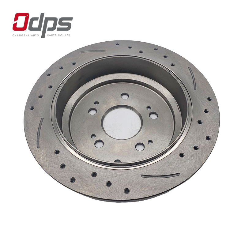 31369-16 Front and Rear Drilled Slotted Ventilated Brake Disc 233mm Ceramic Formula Passenger for Car Quiet Durable and No Dust