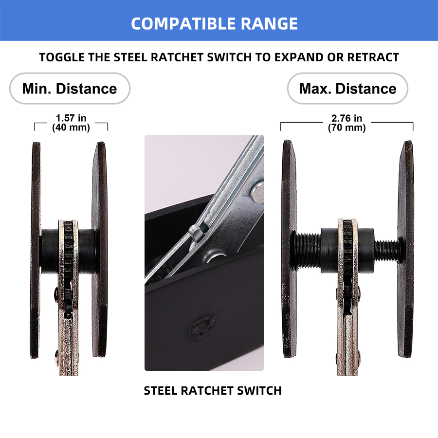 Car Ratchet Disc Brake Caliper Piston Separator Pad Install Tool Brake Piston Compressor Wrench
