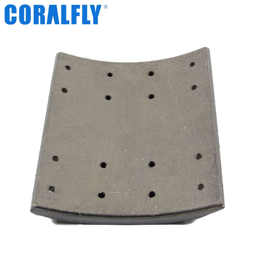 Coralfly Front Axle Brake Lining 19890 Truck Brake Lining for Daf 682105 683025 682849 682107 682101