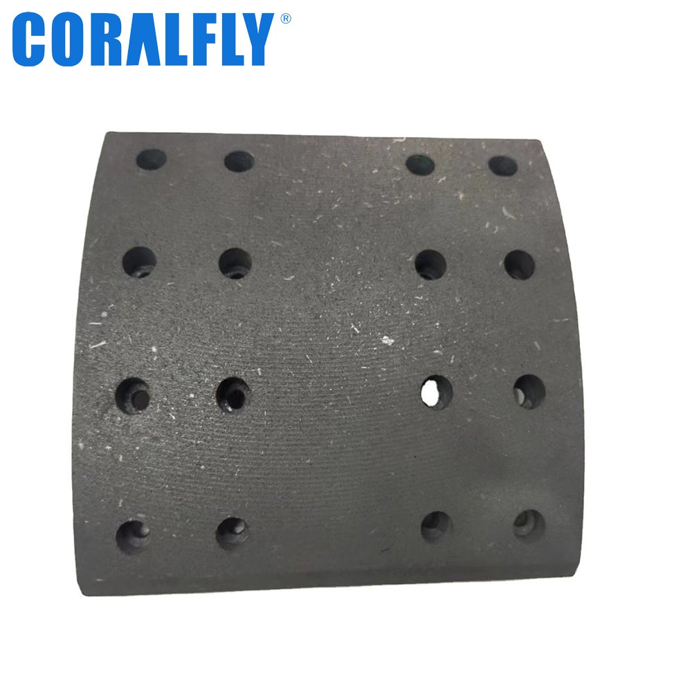 Coralfly Front Axle Brake Lining 19890 Truck Brake Lining for Daf 682105 683025 682849 682107 682101