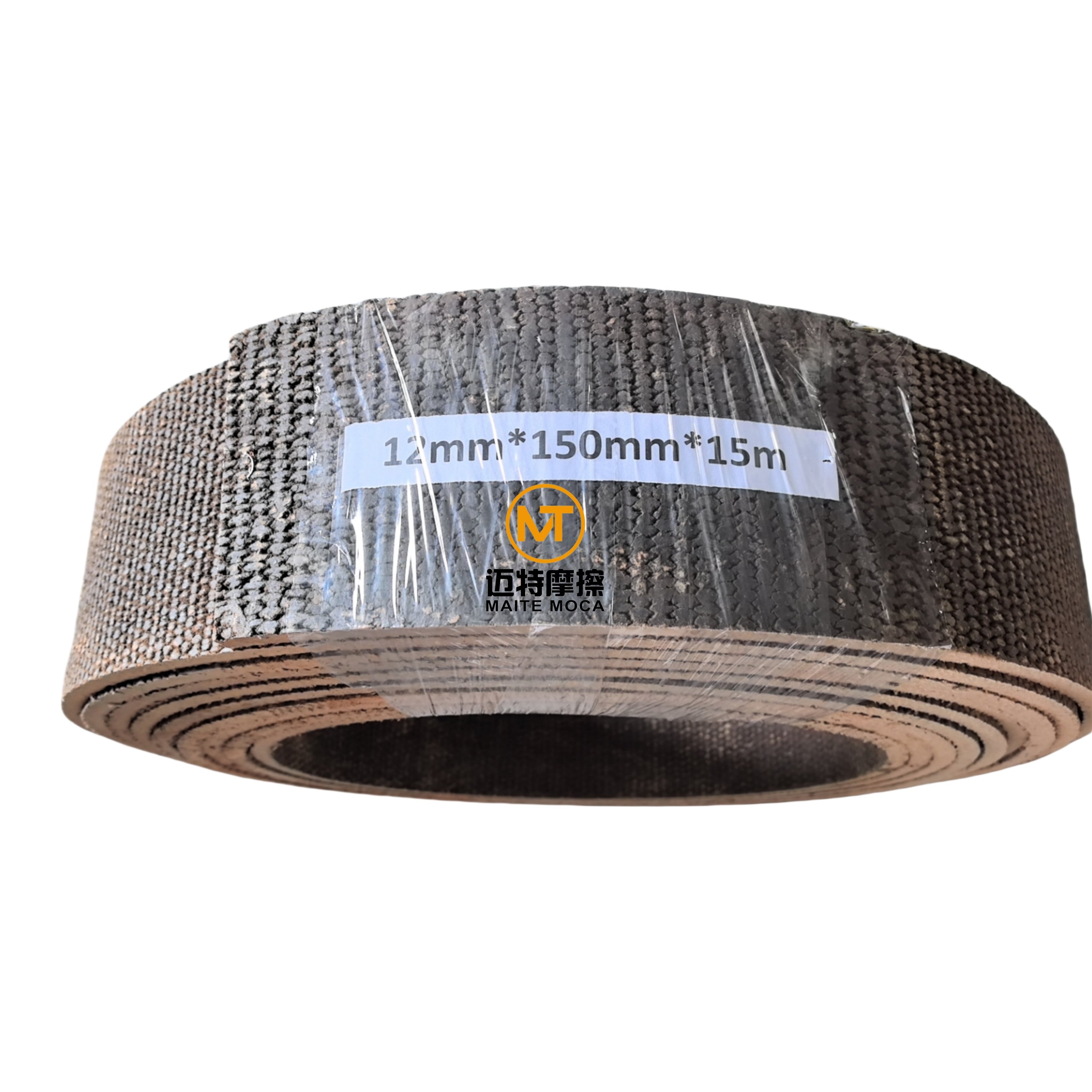 6mm Good Wear-resistant Industrial Dark Brown Color Asbestos Resin Woven Roller Brake Lining Brake Shoe Friction Lining Material