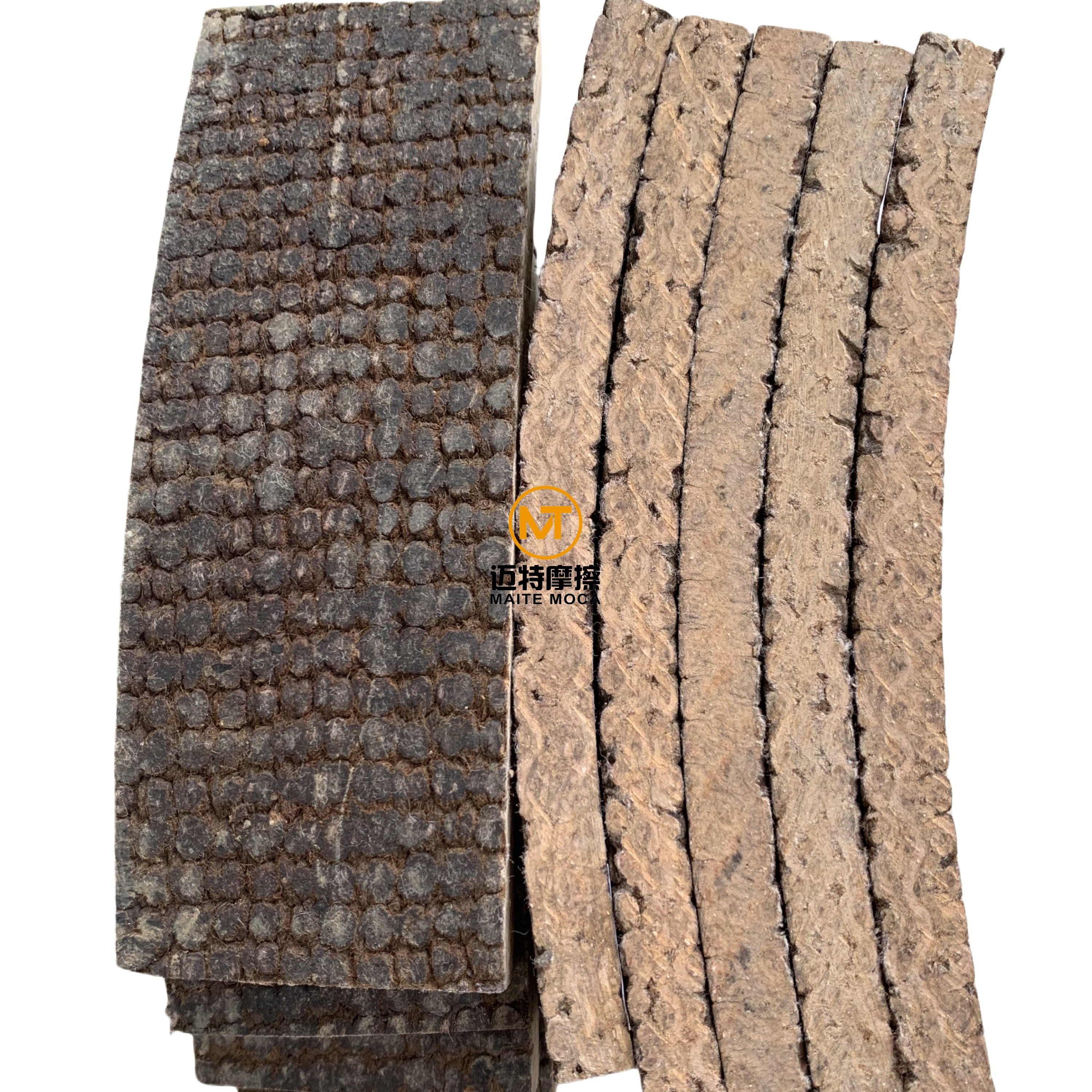 6mm Good Wear-resistant Industrial Dark Brown Color Asbestos Resin Woven Roller Brake Lining Brake Shoe Friction Lining Material