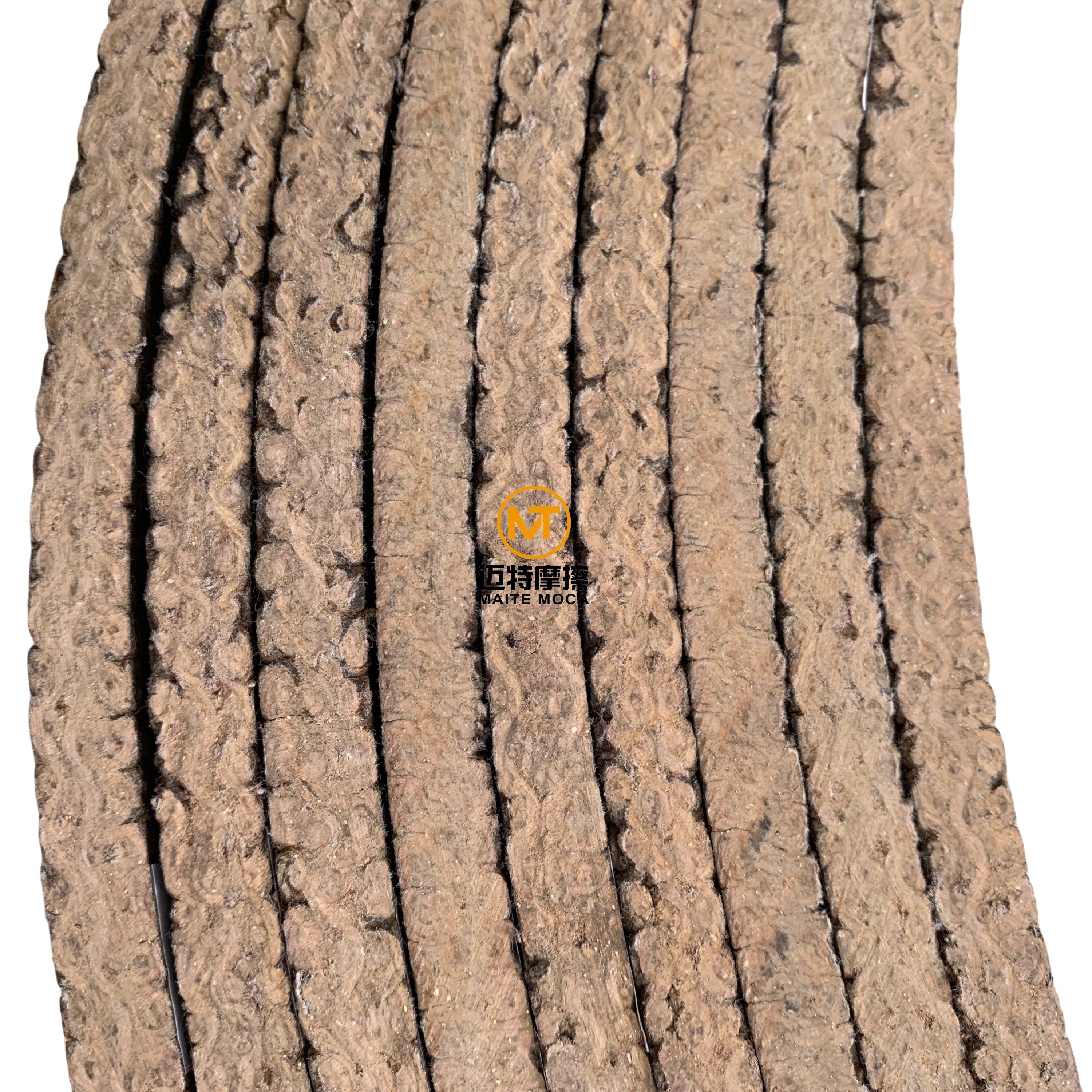 6mm Good Wear-resistant Industrial Dark Brown Color Asbestos Resin Woven Roller Brake Lining Brake Shoe Friction Lining Material